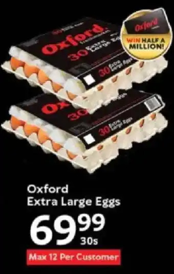 Oxford Freshmarket Oxford Extra Large Eggs offer