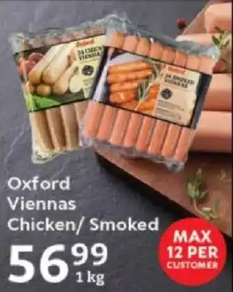 Oxford Freshmarket Oxford Viennas Chicken/ Smoked offer