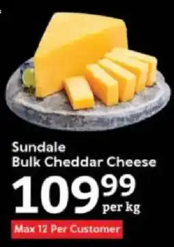 Oxford Freshmarket Sundale Bulk Cheddar Cheese offer