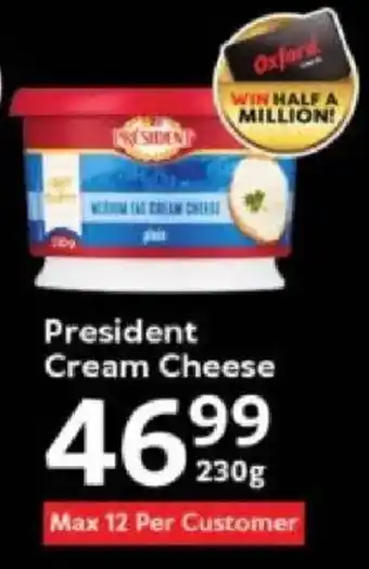 Oxford Freshmarket President Cream Cheese offer