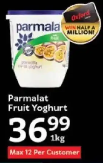 Oxford Freshmarket Parmalat Fruit Yoghurt offer