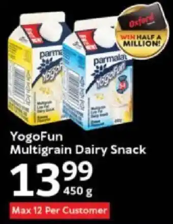 Oxford Freshmarket YogoFun Multigrain Dairy Snack offer