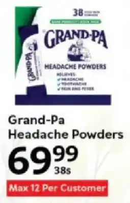 Oxford Freshmarket Grand-Pa Headache Powders offer