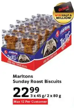 Oxford Freshmarket Marltons Sunday Roast Biscuits offer