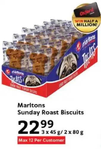 Oxford Freshmarket Marltons Sunday Roast Biscuits offer