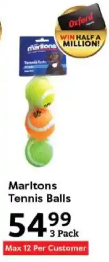 Oxford Freshmarket Marltons Tennis Balls offer