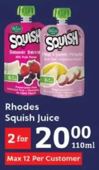 Oxford Freshmarket Rhodes Squish Juice offer