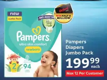Oxford Freshmarket Pampers Diapers Jumbo Pack offer