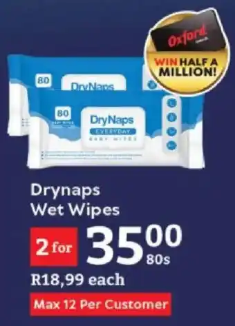 Oxford Freshmarket Drynaps Wet Wipes offer