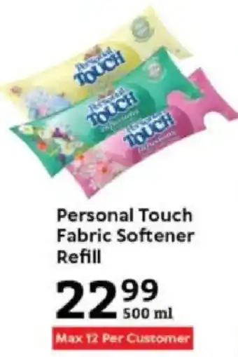 Oxford Freshmarket Personal Touch Fabric Softener Refill offer