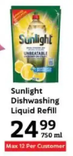 Oxford Freshmarket Sunlight Dishwashing Liquid Refill offer