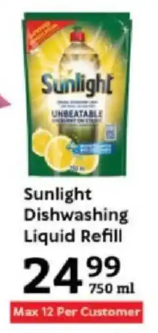 Oxford Freshmarket Sunlight Dishwashing Liquid Refill offer