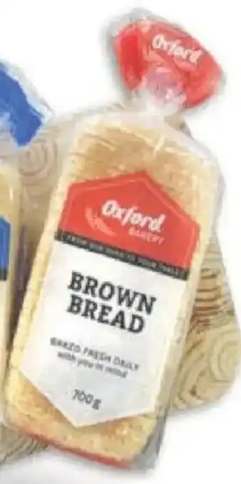 Oxford Freshmarket Oxford Sliced/ Unsliced Brown Bread offer