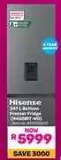 Game Hisense 347L Bottom Freezer/Fridge H450BIT-WD offer