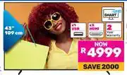 Game Samsung 43 (109cm) UHD Smart TV UA43U8000FKXXA offer