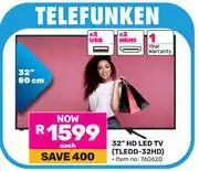 Game Telefunken 32 (80cm) HD LED TV TLEDD-32HD offer