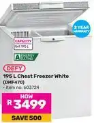 Game Defy 195L Chest Freezer White (DMF470) offer