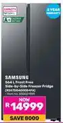 Game Samsung 564L Frost Free Side by Side Freezer Fridge (RS57DG000B4FA) offer