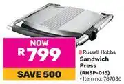 Game Russell Hobbs Sandwich Press (RHSP-015) offer