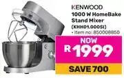 Game Kenwood 1000W HomeBake Stand Mixer (KHH01.000SI) offer