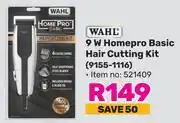 Game WAHL 9W Homepro Basic Hair Cutting Kit (9155-1116) offer