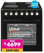 Game Univa 4-Plate Undercounter Oven & Hob Set U336B-1 offer