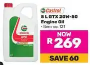 Game Castrol 5L GTX 20W-50 Engine Oil offer
