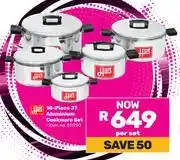 Game Hart 10 Piece J7 Aluminium Cookware Set-Per Set offer