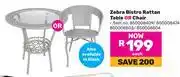 Game Zebra Bistro Rattan Table Or Chair-Each offer