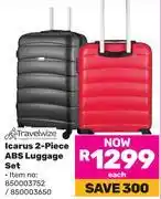 Game Travelwize Icarus 2 Piece ABS Luggage Set offer