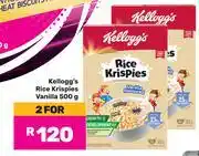 Game Kellogg's Rice Krispies Vanilla-For 2 x 500g offer