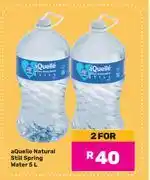 Game Aquelle Natural Still Spring Water-For 2 x 5L offer
