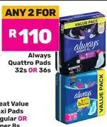 Game Always Quattro Pads 32s Or 36s-For Any 2 offer