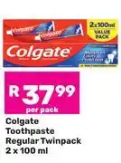 Game Colgate Toothpaste Regular Twinpack-2 x 100ml offer