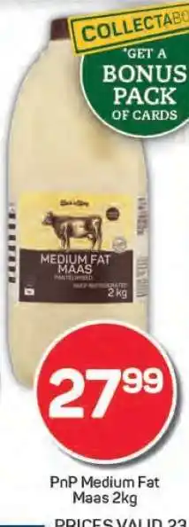 Pick n Pay PnP Medium Fat Maas 2kg offer