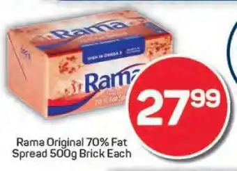 Pick n Pay Rama Original 70% Fat Spread 500g Brick Each offer