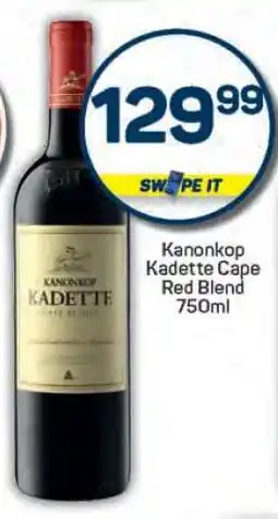 Pick n Pay Kanonkop Kadette Cape Red Blend 750ml offer