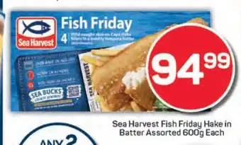 Pick n Pay Sea Harvest Fish Friday Hake in Batter Assorted 600g Each offer