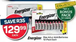 Pick n Pay Energizer Max AA or AAA Batteries offer