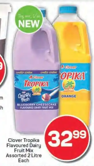 Pick n Pay Clover Tropika Flavoured Dairy Fruit Mix offer