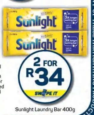 Pick n Pay Sunlight Laundry Bar 400g offer