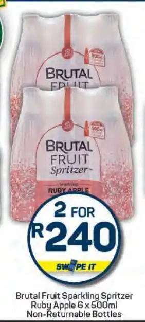 Pick n Pay Brutal Fruit Sparkling Spritzer Ruby Apple offer