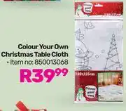 Game Colour Your Own Christmas Table Cloth offer
