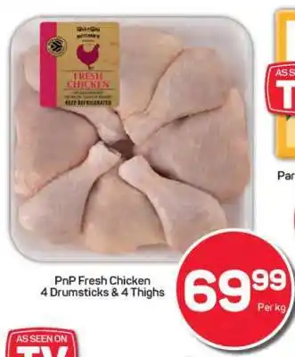 Pick n Pay PnP Fresh Chicken 4 Drumsticks & 4 Thighs offer