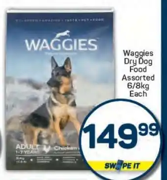 Pick n Pay Waggies Dry Dog Food Assorted offer