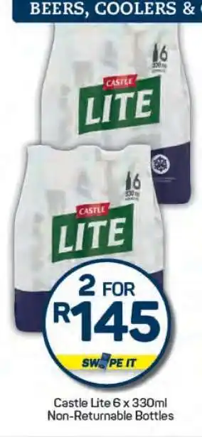 Pick n Pay Castle Lite 6 x 330ml offer