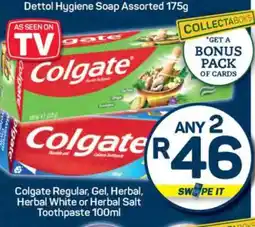 Pick n Pay Colgate Regular, Gel, Herbal, Herbal White or Herbal Salt Toothpaste 100ml offer