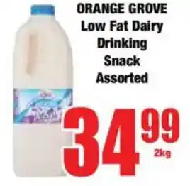 Boxer ORANGE GROVE Low Fat Dairy Drinking Snack Assorted offer