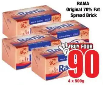 Boxer RAMA Original 70% Fat Spread Brick offer