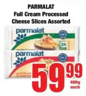 Boxer PARMALAT Full Cream Processed Cheese Slices Assorted offer